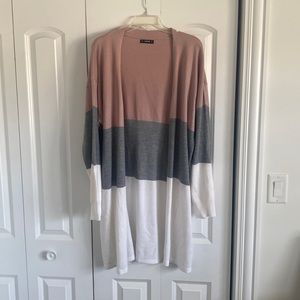 Long duster cardigan